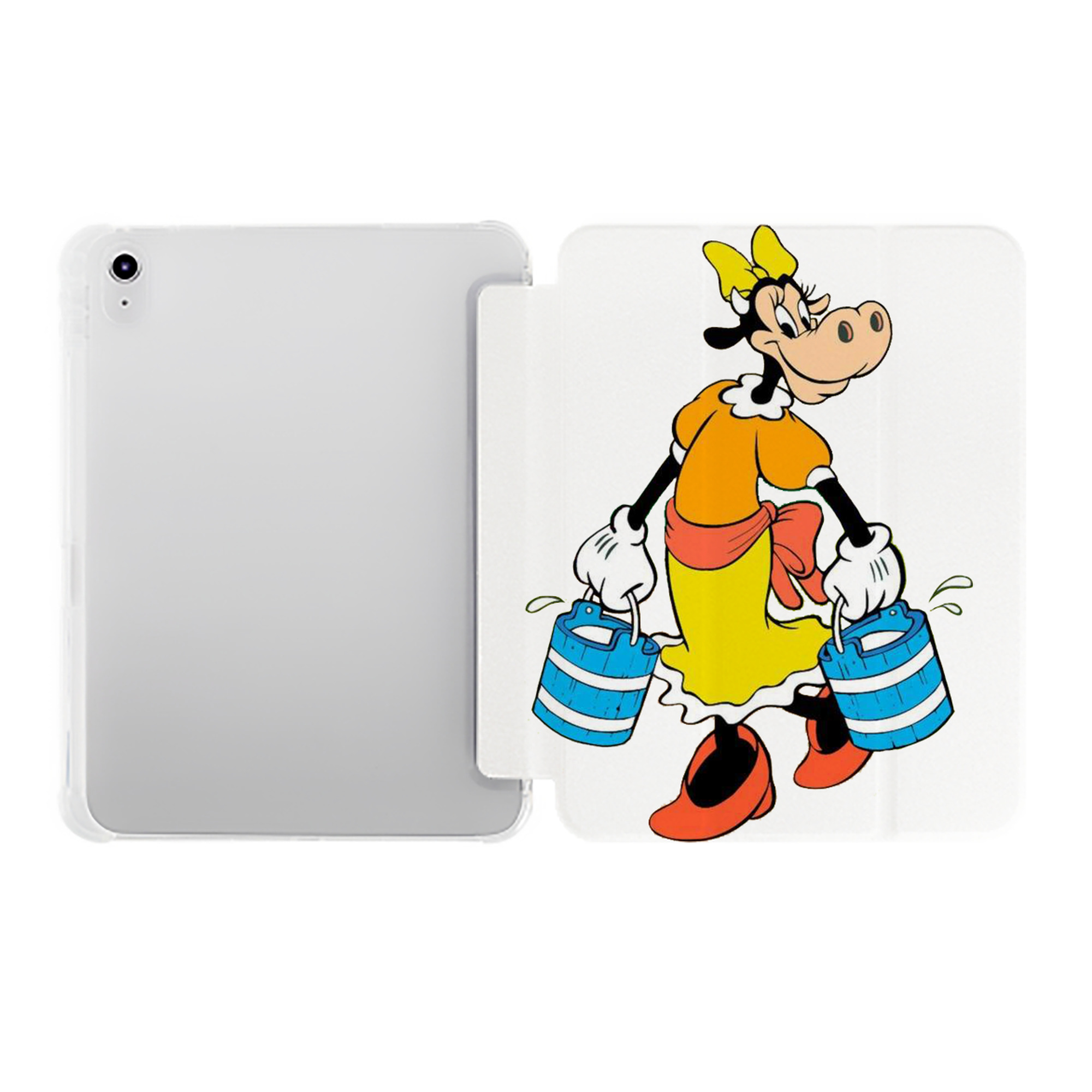 （画像用） ミッキーマウス Mickey Mouse IPad ケース ペン収納付き 三つ折りスタンド PUレザー×シリコン 対応機種9.5/10.5/10.9インチ